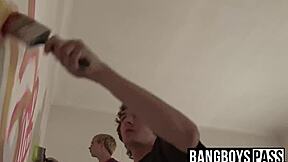 inexperienced twinks learn bareback orgy fucking cumshot blowjob instructions