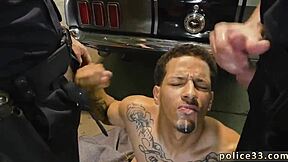 i'm getting banged hard by black police in group interracial sex