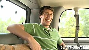 He delivers a steamy bareback blowjob to his eager homo lover in pov