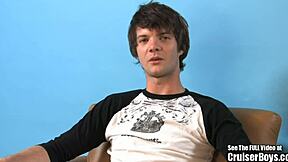 Cute Twink Jerks Massive Boner On Sofa Hard