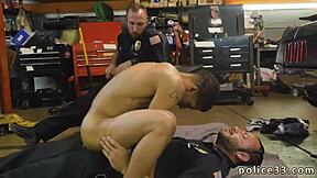 i'm getting banged hard by black police in group interracial sex