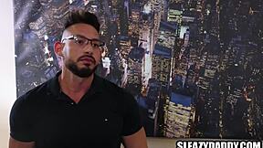 Stepdad Discovers Twink Son's Gay Secret Bareback Bang?