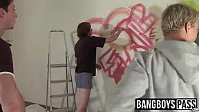 inexperienced twinks learn bareback orgy fucking cumshot blowjob instructions