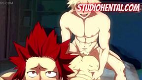 bakugou pounds kirishima's virgin asshole raw