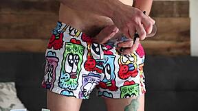 gay pornstar tries cool homemade dildo