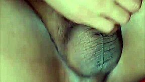 milking cum from sauna slut's loaded ass