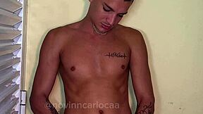 damn that tiktok twink strokes his monster cock talking dirty submissive