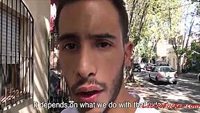 Latino Stud's First Time Bareback Outdoor Cock Fuck