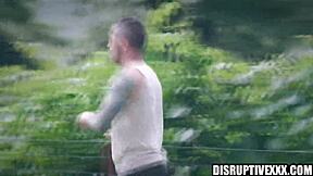 Hunks Jocks Gangbang Athletic Asses Deepthroat Rough Forest