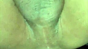 milking cum from sauna slut's loaded ass