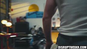 Spoiled Twink Takes Mechanic's Huge Cock Ride