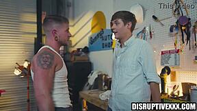 Spoiled Twink Takes Mechanic's Huge Cock Ride