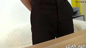 Who's slurping that huge cock till sloppy facial?