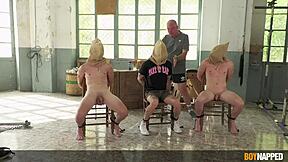 i'm in ecstasy tormenting three twinks with cock sucking and kinky domination pleasure