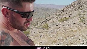 Desert heat ignites handsome studs' raw anal frenzy