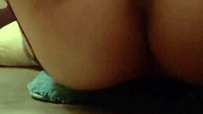 Shemale's Steamy Bathroom Ass Play Unfolds