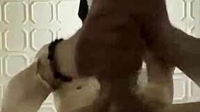 masked slim twink moans intense 7-inch flashlight masturbation