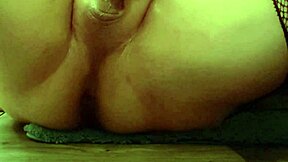 Shemale's Steamy Bathroom Ass Play Unfolds