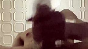 masked slim twink moans intense 7-inch flashlight masturbation