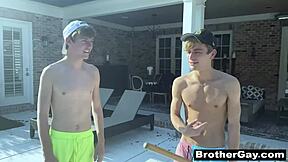 Young Stepbrothers Bareback Suck and Fuck Twink Asses Hard