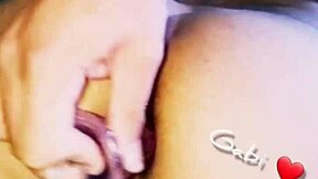 Bubble butt ladyboy rams huge dildo deep in ass during oily massage