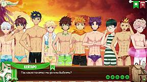 Game Friends CAMP: Hunter's Russian Voice Acting Twists Yaoi Hentai Episode 14