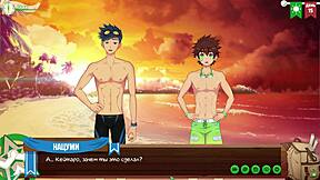 Game Friends CAMP: Hunter's Russian Voice Acting Twists Yaoi Hentai Episode 14