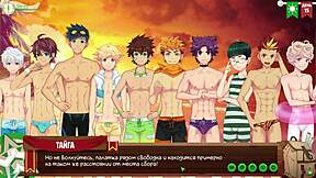 Game Friends CAMP: Hunter's Russian Voice Acting Twists Yaoi Hentai Episode 14