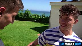 raw passion surges as tourist takes bareback pounding from hunk