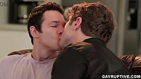 Teacher Calvin Banks bends student Jayden Marcos over kitchen counter for bareback ass fuck?