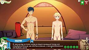 Game Friends CAMP: Hunter's Russian Voice Acting Twists Yaoi Hentai Episode 14