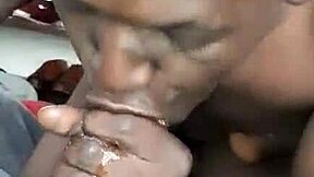 Beautiful Ebony Ass Licked Deep While Giving Dirty Black Blowjobs