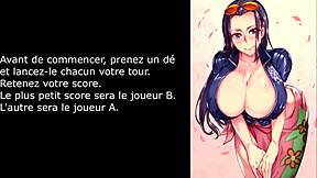 Hentai joi with nico robin commanding two players