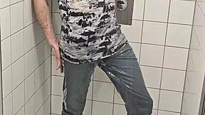 i'm playing in the shower fully clothed in jeans and sneakers