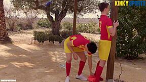 Football Twinks Bareback Outdoor with Feet BDSM Fetish