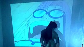 late night he craves that huge dildo sliding into his thong-pushed ebony ass