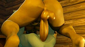 Jason's Massive Gay Bara Cock Pulses in 3D Softcore