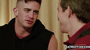 hot blond brunette twinks isaac parker trevor brooks bareback oral rimjob!