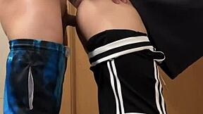 hot chinese muscular twink heads home for solo fuck