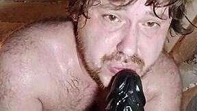 fat-ass russian villager's plump mouth and huge ass wrecked by monster dick in bathhouse