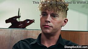 Perverted gay step-uncle bareback ass fucks straight guy