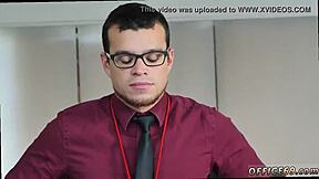 Straight guy does naked yoga then blows masseur!