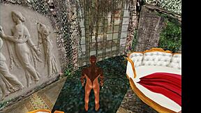 wanna see two cute gays stroke long cocks in 3d porn game?