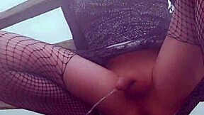 annemieke rides dildo publicly on bridge in daylight