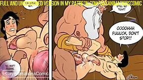 hentai twinks take monster cocks in royal disney orgy