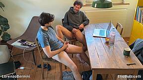 i showed him straight porn but he eyed my cock...