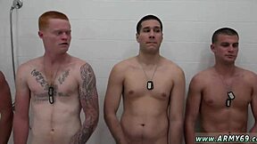 i'm in the army shower with these black muscle soldiers... nude hazing group blowjobs and 3some bathing fun