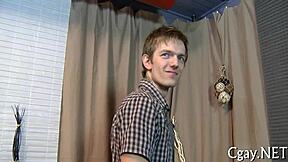 bawdy fellatio for lusty gay with big cock