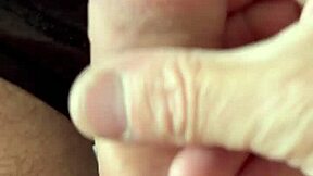 amateur dude strokes monster cock to horny wank blast