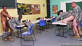 emo boys get drilled hard by army sergeant